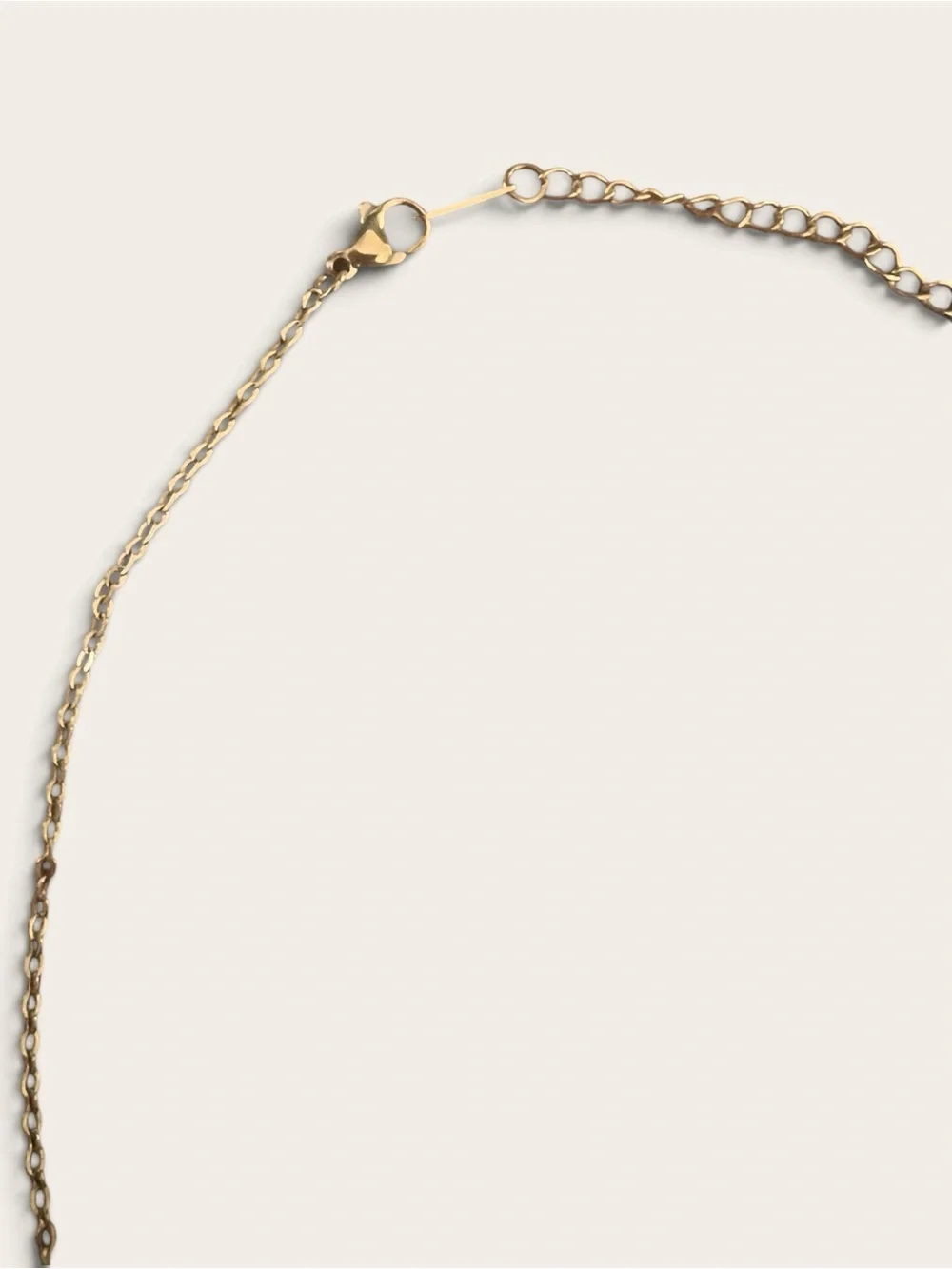 Clover Gold Tone Black & White Necklace
